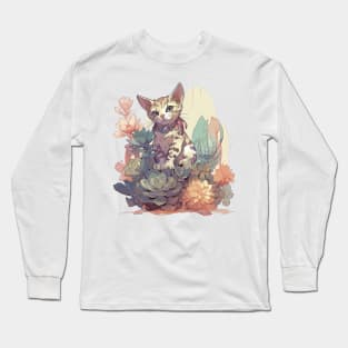 Cute Bengal cat Long Sleeve T-Shirt